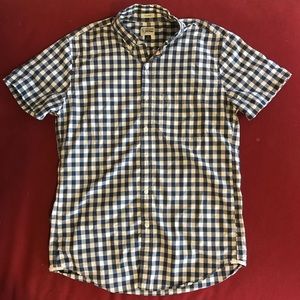 J. Crew Classic Gingham Short Sleeve Button Down